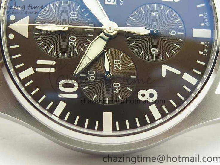 MIROTIME 0523 SunProtective Pilot Chrono IW377713 ZF 1:1 Best Edition Brown Dial On Brown Leather Strap A 7214